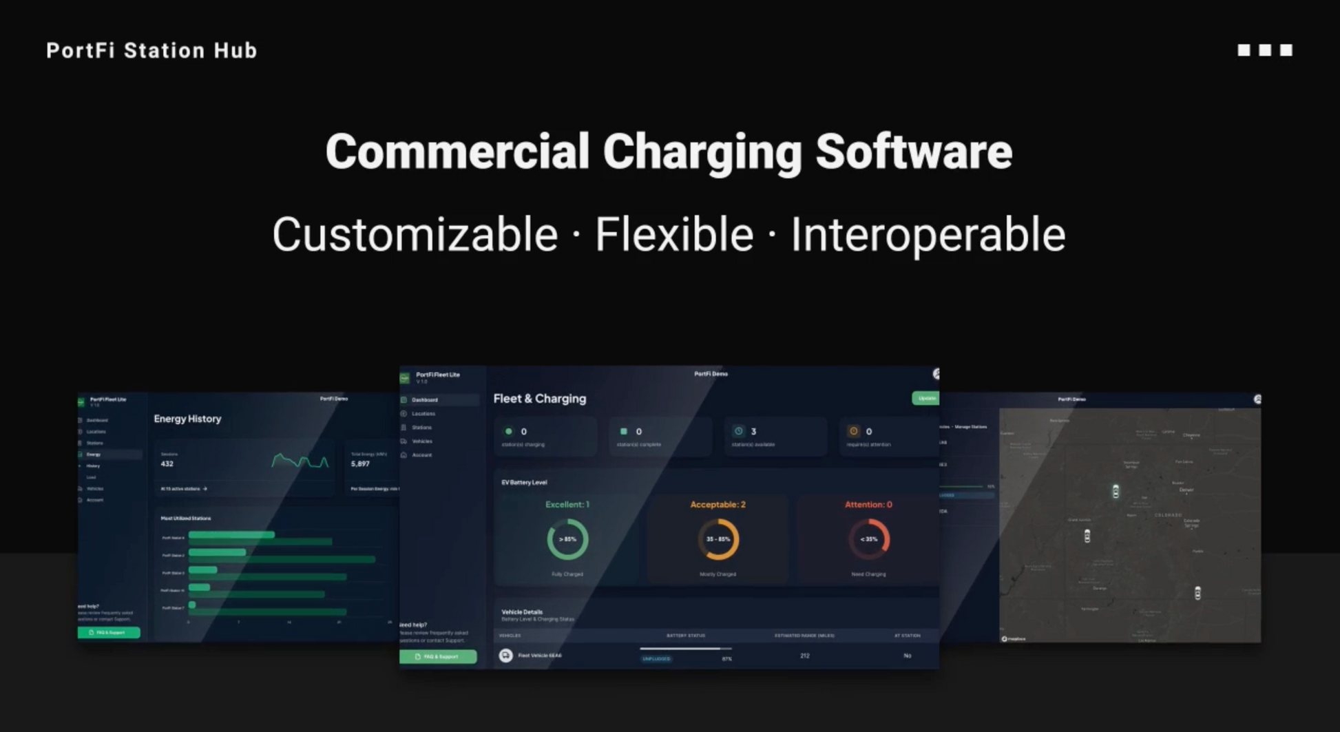 PortFi Station Hub EV Charging Management Software