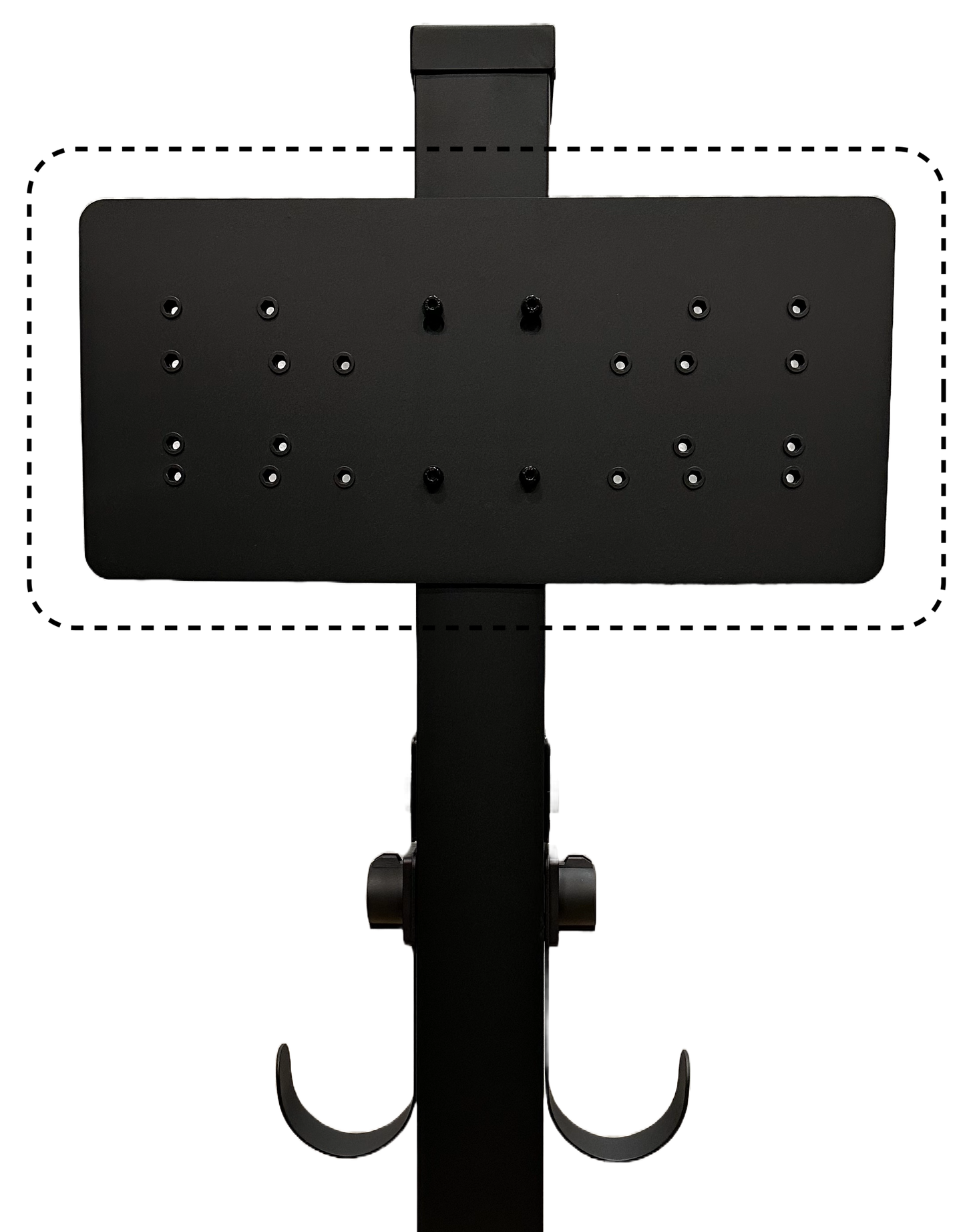 Side-by-side Dual-station Backplate for Pedestal