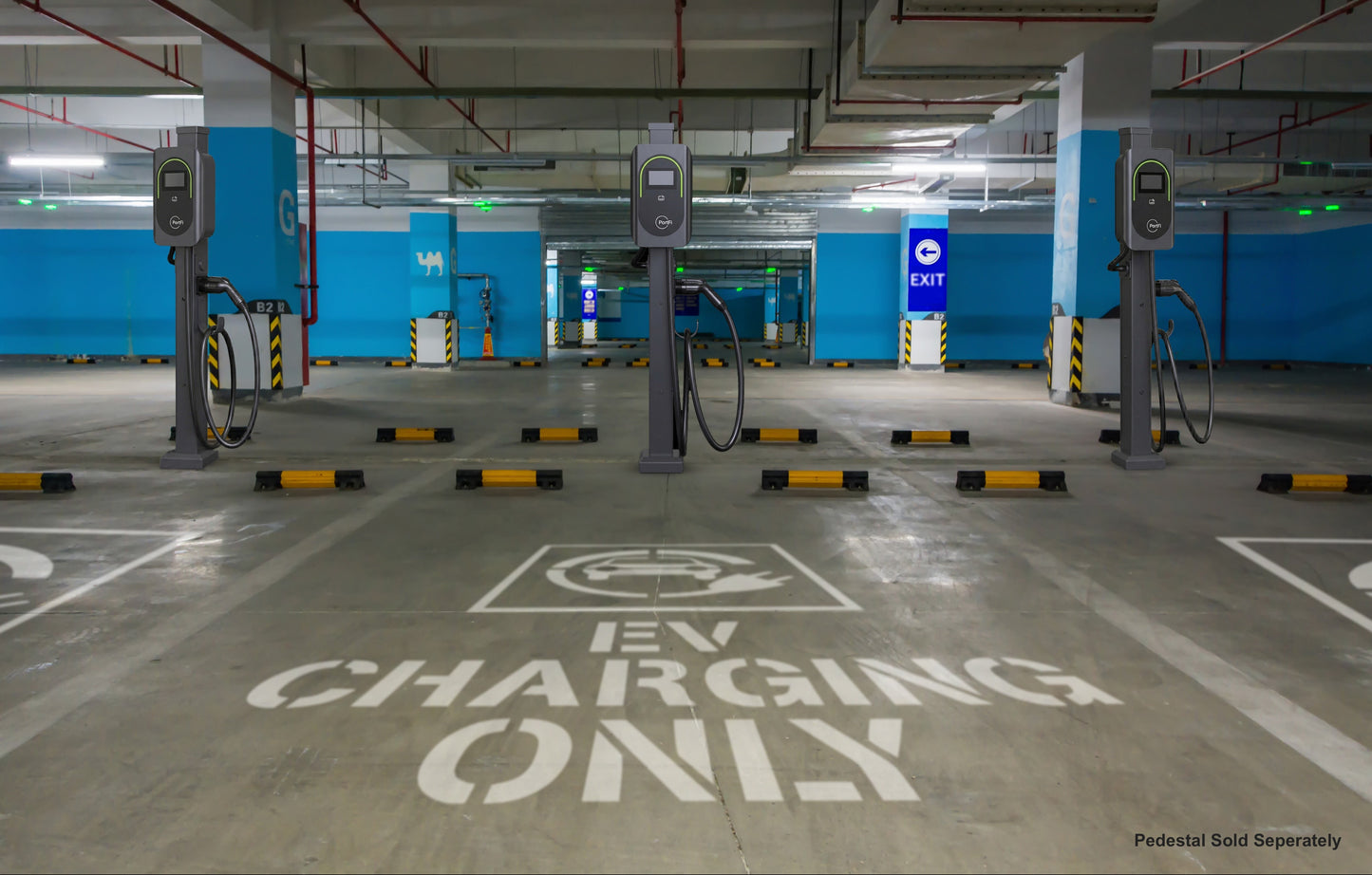 PortFi Charging Stations with Pedestals