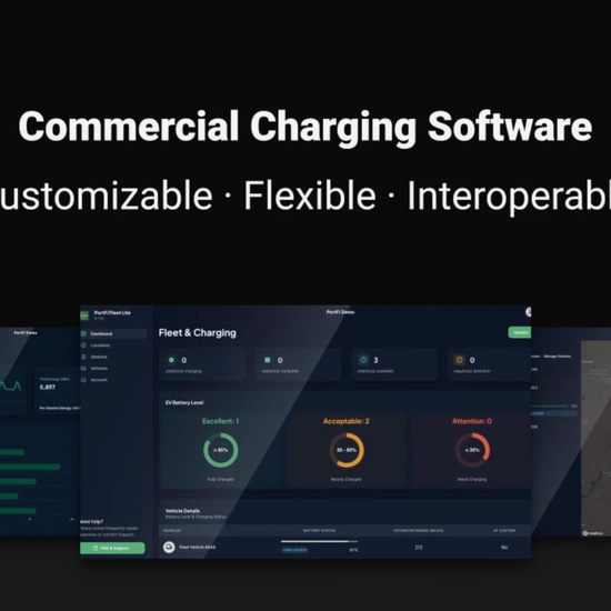 PortFi Station Hub EV Charging Management Software