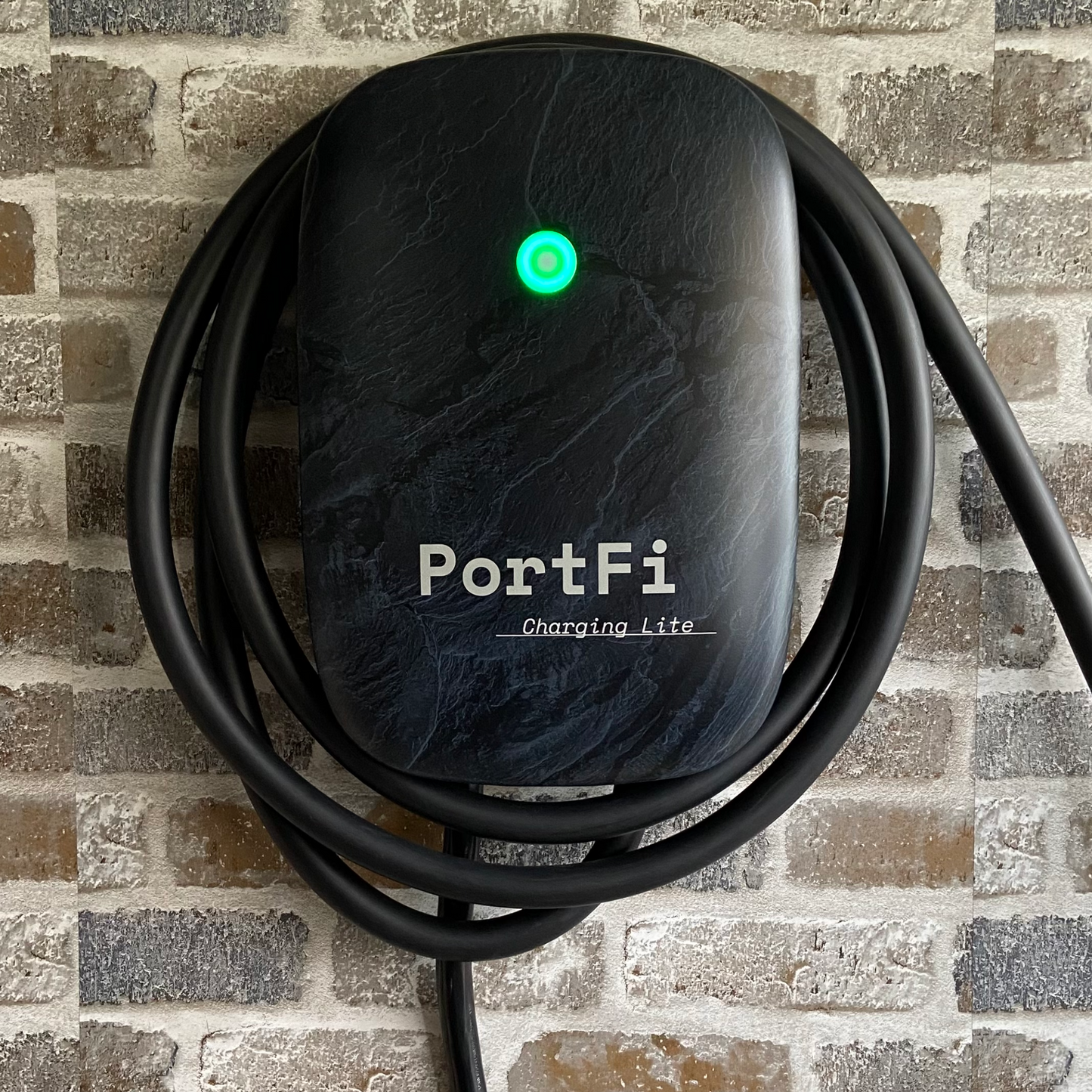 PortFi Charging Lite Smart Premium 4G Level 2 EV Charging Station - Lifetime 4G Data, Zero Configuration, Safety Certified, Outdoor-ready, NEMA 14-50 Plug (40A or 32A)